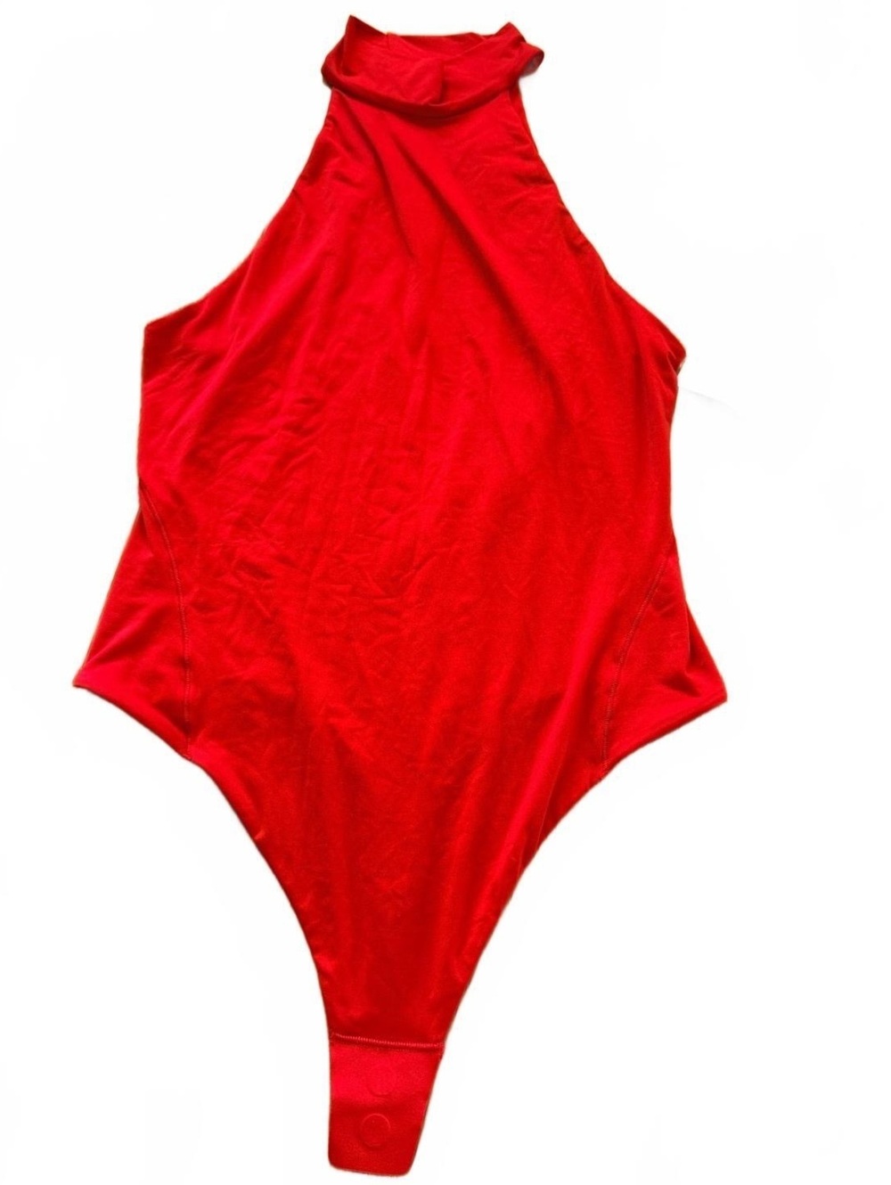 NWT Lululemon Nulu Mockneck Sleeveless Bodysuit Grenadine Red Size L